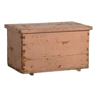 Antique Pink Chest, 1920s For Sale