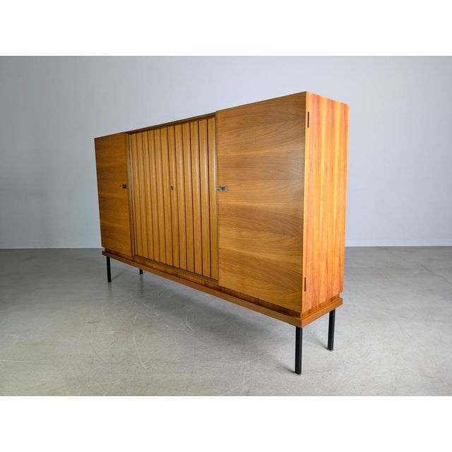 Midcentury Modern Highboard in Walnut For Sale - Image 5 of 13