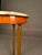 Brass Italian Neoclassical Marble Top Lamp Table With Mahogany & Brass Base, Circa 1950 For Sale - Image 8 of 12