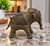African Vintage Heavy Brass Elephant Figurine – Intricate Handcrafted Detail – 206.6g For Sale - Image 3 of 6