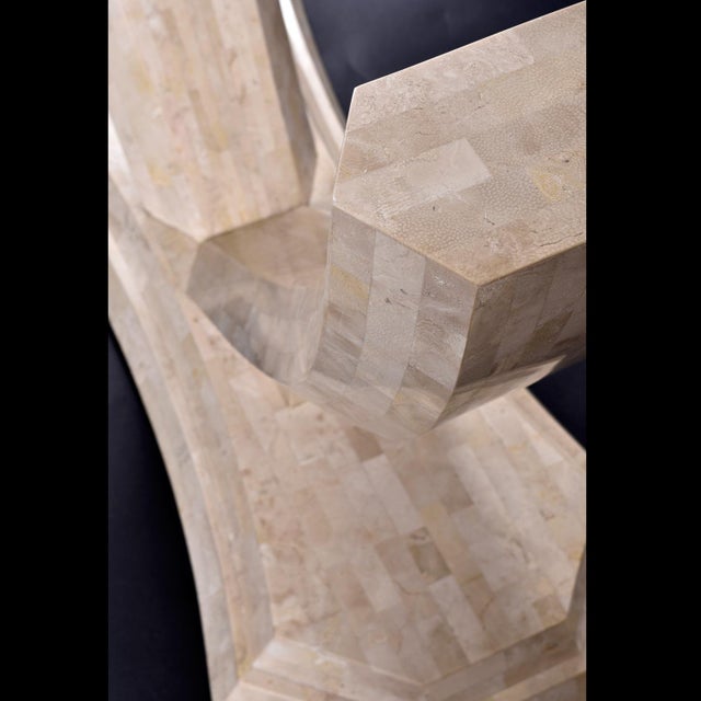 Robert Marcius for Maitland Smith Arched Tessellated Stone Console Table For Sale - Image 10 of 13