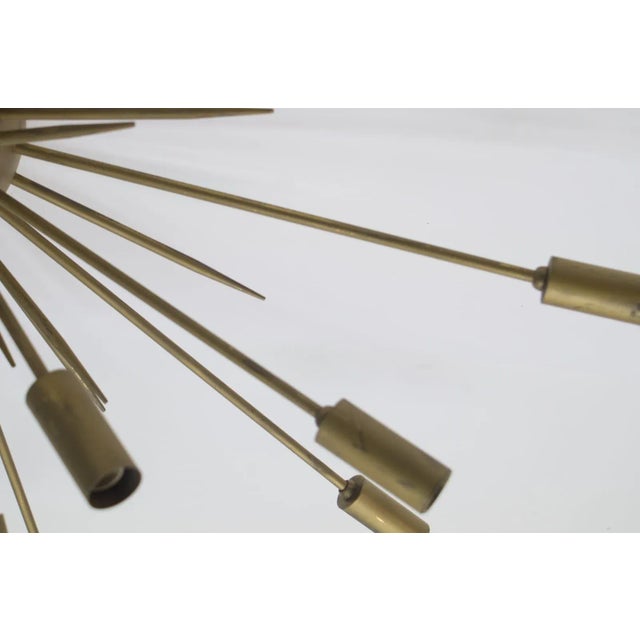 Large Mid-Century Italian Brutalist Sputnik Ceiling Lamp, 1950s For Sale - Image 12 of 14