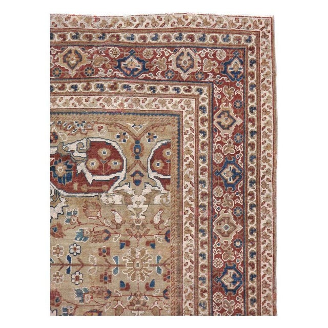 Rustic Galerie Shabab Collection Early 20th Century Handmade Persian Mahal Rustic Accent Rug For Sale - Image 3 of 10