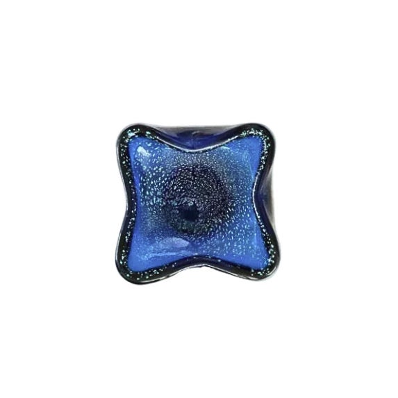 Mid-Century Modern 1950s MCM Murano Bullicante Blown Glass Dish For Sale - Image 3 of 7