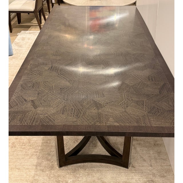 Brown Jonathan Charles Gatsby Dining Table For Sale - Image 8 of 8