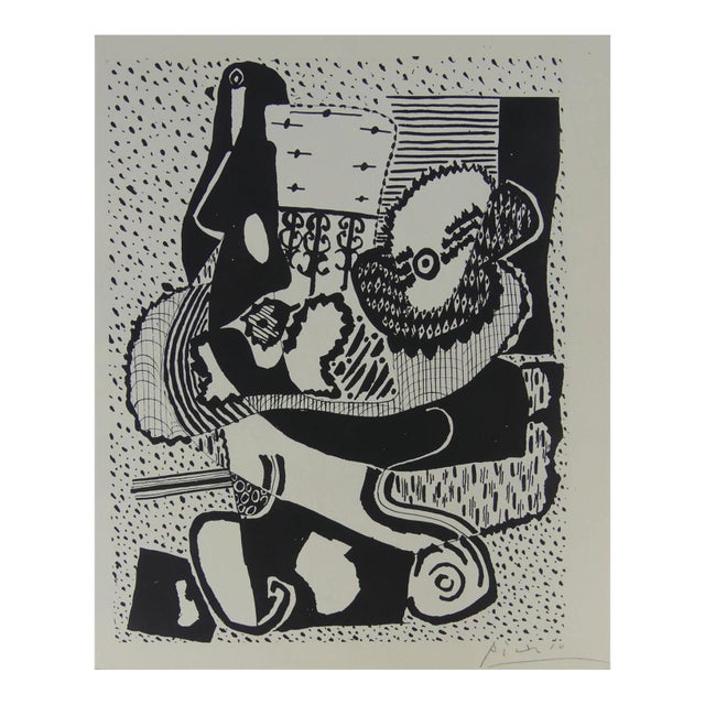 After Pablo Picasso From 'Helene Chez Archimede' Illustrations Signed Lithograph For Sale