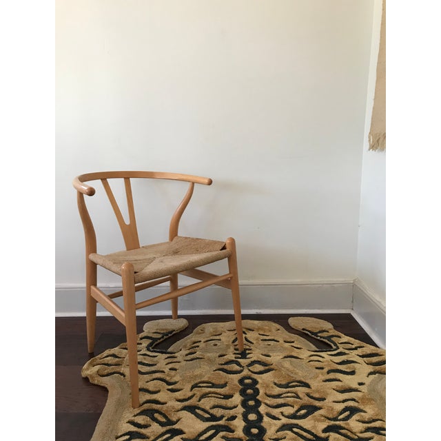 Tan Modern Wool Tibetan Tiger Rug - 4' X 6' For Sale - Image 8 of 11