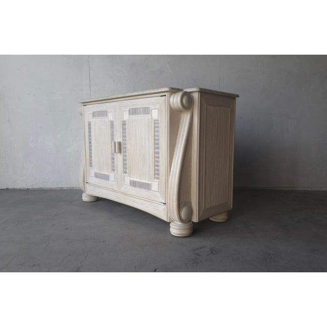 Lovely and completely on trend. This reeded bamboo buffet piece has a wonderful Coastal California Modern feel....
