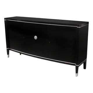 1930s Art Deco Ebonized Sideboard by De Coene Frères For Sale