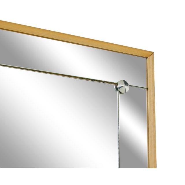 Mid-Century Modern Mid-Century Modern Swedish Mirror with Segmented Border, 1960 For Sale - Image 3 of 7