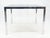 Flip Top 40" Square Crome Base Smoked Glass Top Dining Table 84" Extended Clean! For Sale - Image 12 of 18