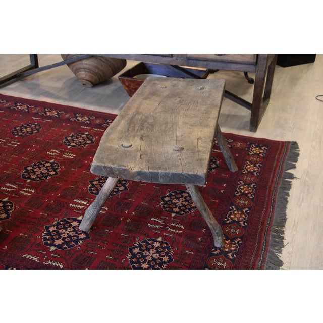 Rustic European Holm Oak Primitive Coffee Table, Portuguese, 19th Century For Sale - Image 3 of 12
