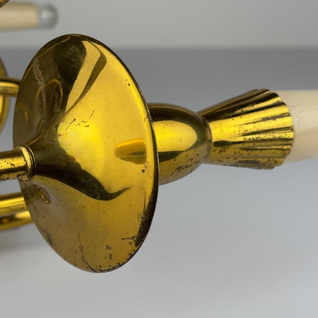 Vintage Brass Wall Lamp by Stilnovo, Italy, 1950s For Sale - Image 12 of 18