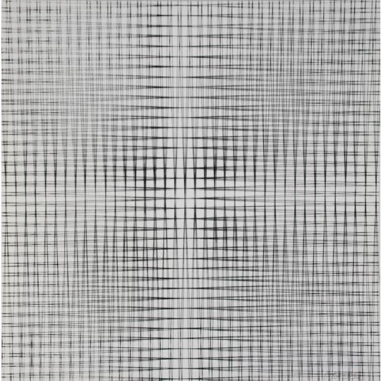 François Morellet 2 double wefts Screenprint on cardboard Not numbered Hand signed bottom right Print run: 125 copies....