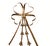 French Vintage Large Gilt Tole French Neoclassical Bow & Ribbon Bellflower Swag Double Candle Sconce / Holder For Sale - Image 3 of 7