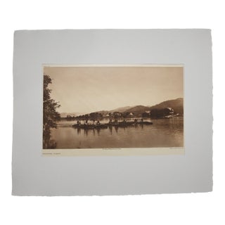 Edward S. Curtis "Kalispel Scene" Photogravure on Gampi Tissue, 1911 — Cardozo Collection For Sale