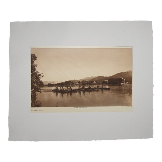 Edward S. Curtis "Kalispel Scene" Photogravure on Gampi Tissue, 1911 — Cardozo Collection For Sale