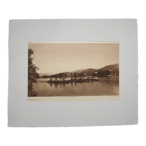 Edward S. Curtis "Kalispel Scene" Photogravure on Gampi Tissue, 1911 — Cardozo Collection