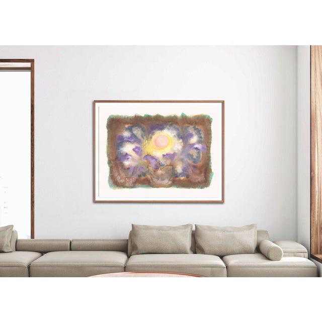 A fine art print that moves from earthy tones to deep botanical hues in an almost psychedelic vision of blended pigments....