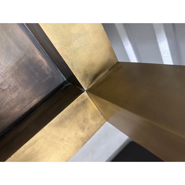 Late 20th Century Annabelle Selldorf Solid Bronze Console Table For Sale - Image 10 of 10