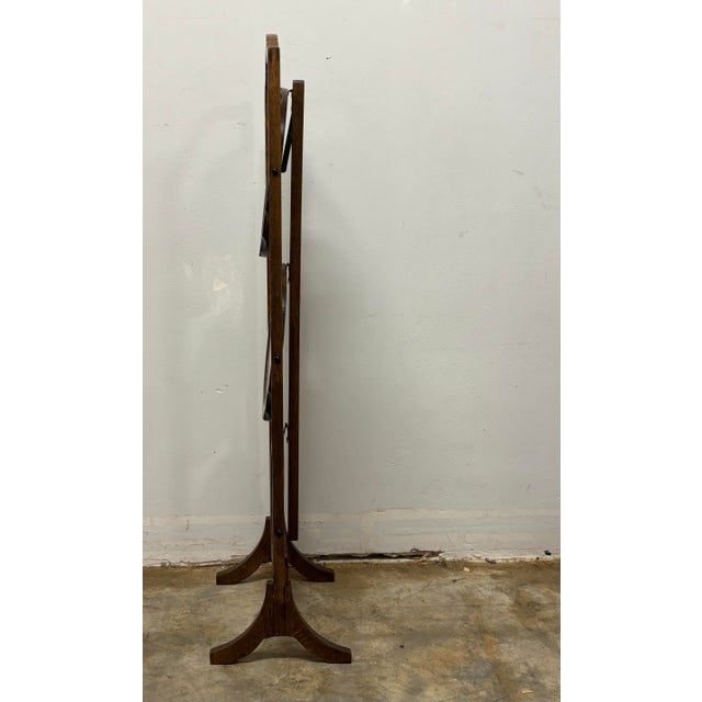 Early 20th Century Edwardian English Oak Muffin Stand For Sale - Image 5 of 8