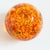 Orange Art Glass Paperweight For Sale - Image 4 of 7