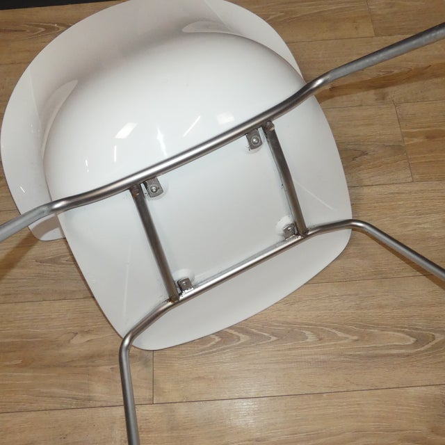 Vintage Italian Loop Plastic Stacking Chairs, 2010, Set of 4 For Sale - Image 17 of 18