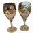 2000s Franciscan Desert Rose Wine Glasses- a Pair For Sale