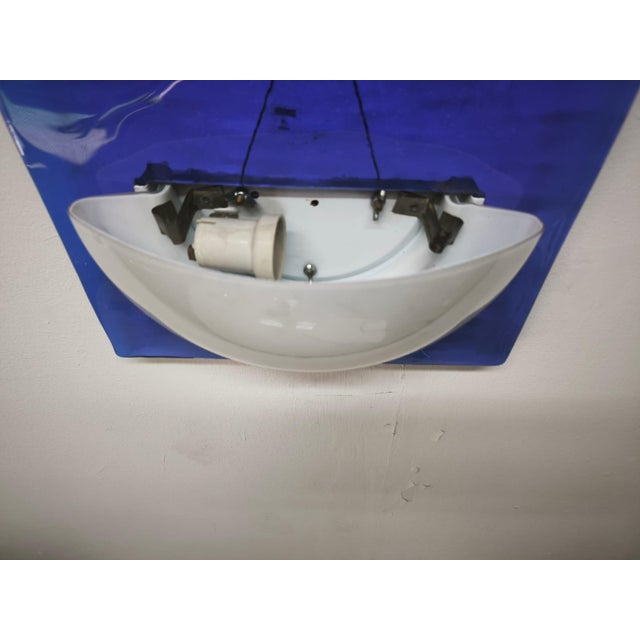 Blue Murano Glass Wall Lamp, 1980s For Sale - Image 6 of 10