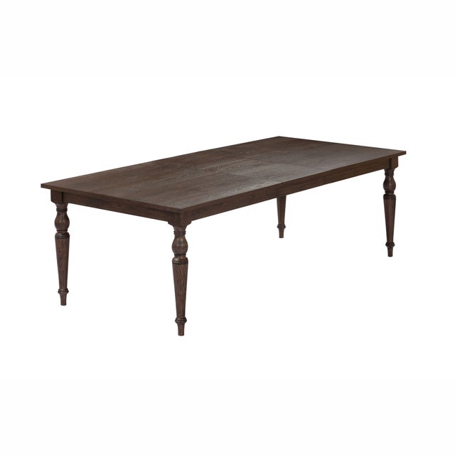 Boho Chic Mila Dark Brown Extendable Rectangular Dining Table For Sale - Image 3 of 9