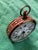 Vtg. Elgin Alarm Clock Germany Mother of Pearl Dial Solid Brass Accents Mechanical Wind Works For Sale - Image 4 of 10