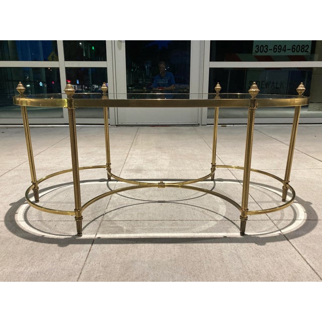 Metal Manner of Jansen Coffee Table in Maison Baguès For Sale - Image 7 of 13