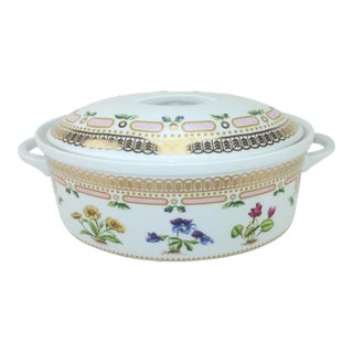 Georges Briard Floral Pot Pourri Porcelain Covered Casserole Dish For Sale