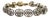 Art Deco 19.2K Gold Bracelet with Diamond Paddle For Sale