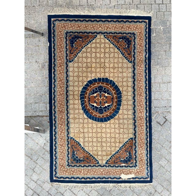 Introducing a stunning mid-century large Kashan rug featuring a captivating floral design and exquisite colors. This...