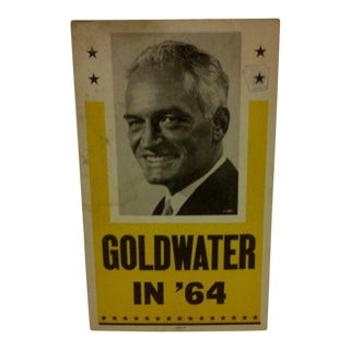 Vintage 1964 Presidential Election Campaign Poster For Sale
