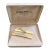 Vintage Nina Ricci Set 2 Gold-Tone Tie Clips With Logo Circa "1980" Original For Sale