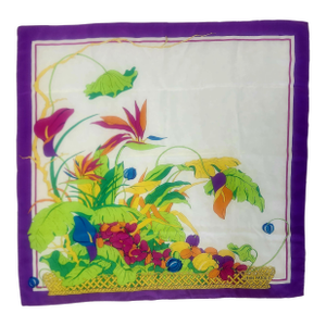 Jean Patou Brilliant Tropical Square Silk Scarf
