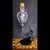 Mid 20th Century Austrian Hand-Blown Crystal Wine Aerator Decanter & Wrought Iron Stand – 23" For Sale - Image 9 of 12