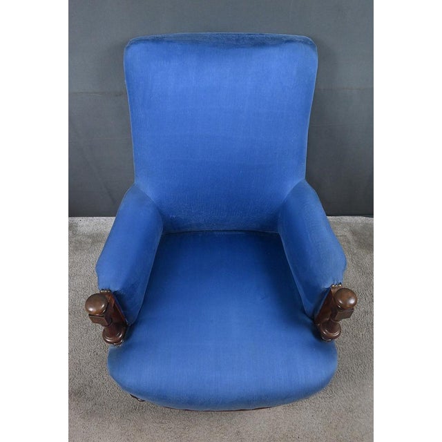 Walnut Bergère Armchair, Early 20th Century For Sale - Image 4 of 16