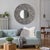 Wood Pablo Round Mirror For Sale - Image 7 of 9