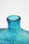 Glass Large Italian Blue Relief Glass Carafe by Empoli, Italy, 1960s For Sale - Image 7 of 8