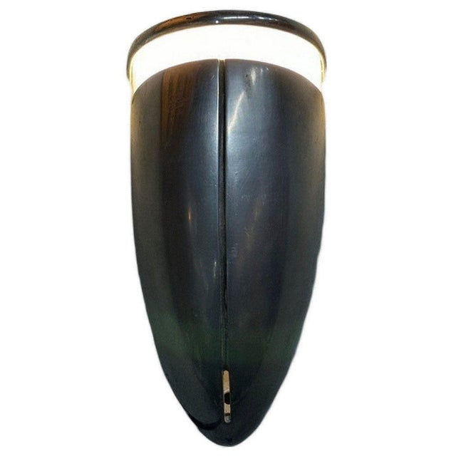Art Deco A Machine Age Streamline Brushed Aluminum Wall Sconce, 13 Available For Sale - Image 3 of 5