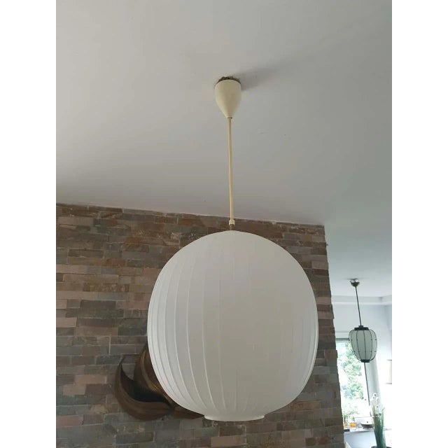 Mid Century glass pendant light Bologna Alois Ferdinand Gangkofner for Peill & Putzler, Germany, 1958. Max cm. Length 80....