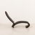 A black leather chaise lounge designed by danish artwork master verner panton for fritz hansen, part of the system 1.2.3...