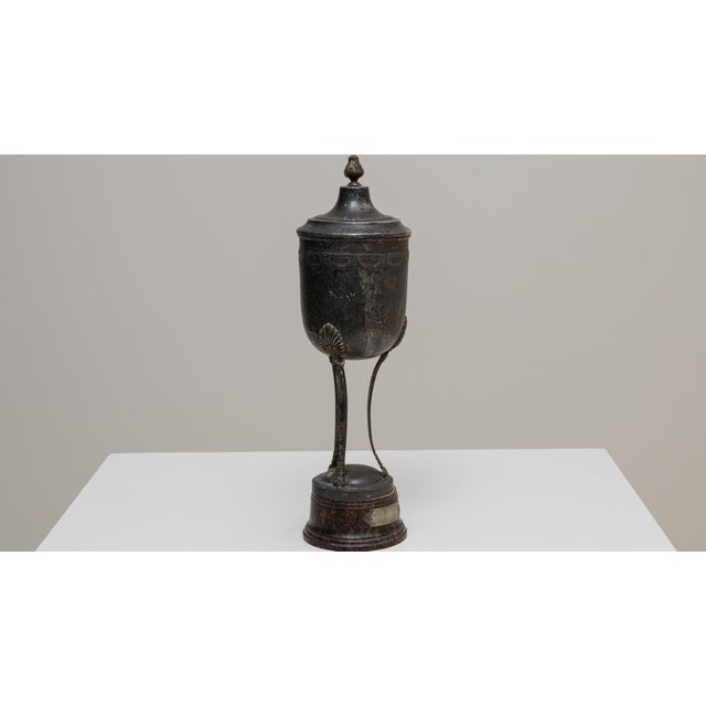 Metal 1937 Belgian Silver Plated Goblet For Sale - Image 7 of 18