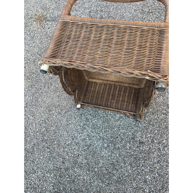 Vintage Braxton Culler Wicker Four Piece Patio Set For Sale - Image 9 of 11