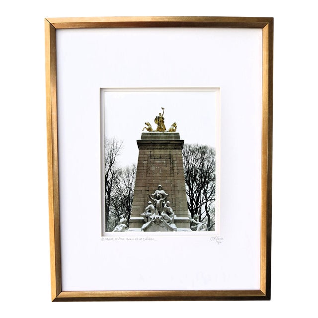 N Y C Architectural Travel Photography, Central Park, Uss Maine, Framed, Limited Editions For Sale