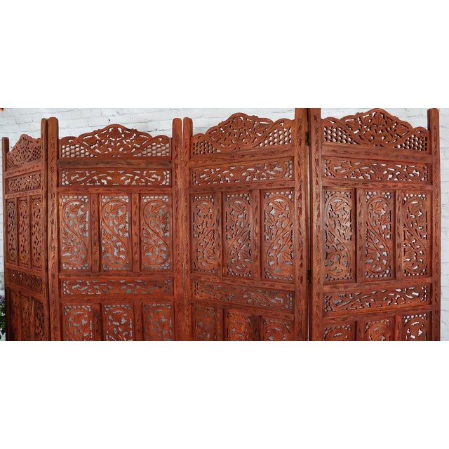 Vintage Double-Sided Room Divider in Teak, 2000s For Sale - Image 15 of 16