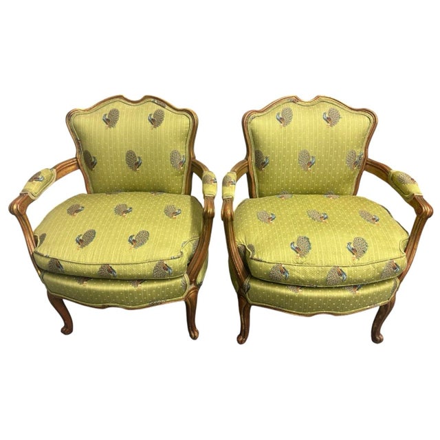 Pair of Louis Vx Style Armchairs For Sale - Image 4 of 7